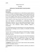 Adolescencia, Postmodernidad y Escuela Secundaria