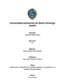 Introducción al estudio de la presupuestación y la gerencia y el sistema presupuestario