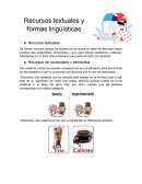 Recursos textuales y formas lingüísticas