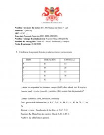Deber Aplicaciones con Excel. Página 1
