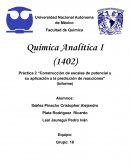 Construcción de escalas de potencial y su aplicación a la predicción de reacciones