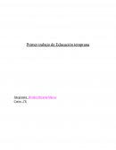 Primer trabajo de Educación temprana