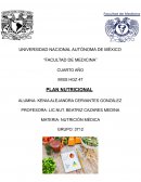 Plan nutricional
