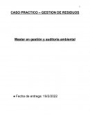CASO PRACTICO – GESTION DE RESIDUOS