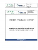 INSTRUCTIVO DE INSTALACIÓN DE CANALETAS DE HORMIGÓN PREFABRICADO EN SUBESTACIONES
