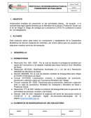 PROTOCOLO DE BIOSEGURIDAD PARA EL TRANSPORTE DE PASAJEROS