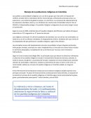 Manejo de la poblaciones indígenas en Colombia