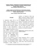 Estres, Ansiedad y Deprersion en Pacientes con Hiperension Arterialt