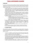 CRISTIANISMO Y FILOSOFÍA