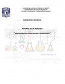 REPORTE DE LA PRÁCTICA “HOMOGENEIZACIÓN, CENTRIFUGACIÓN Y CROMATOGRAFÍA"