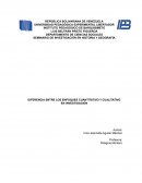 DIFERENCIA ENTRE LOS ENFOQUES CUANTITATIVO Y CUALITATIVO EN INVESTIGACIÓN