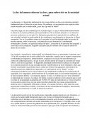 La ley del menor esfuerzo la clave, para sobrevivir en la sociedad actual