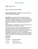 Reporte científico Título: Lámpara de lava
