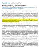 Pensamiento Computacional