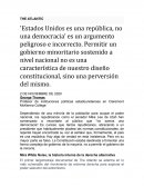 Republica, no democracia