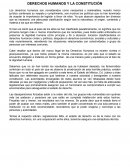 DERECHOS HUMANOS Y LA CONSTITUCIÓN