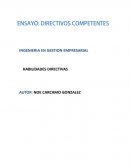 LA IMPORTANCIA DE LOS DIRECTIVOS COMPETENTES