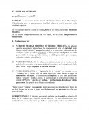EL AMOR A “LA VERDAD”
