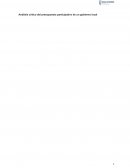 Análisis crítico del presupuesto participativo de un gobierno local