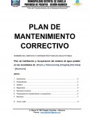 PLAN DE MANTENIMIENTO CORRECTIVO