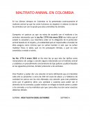 MALTRATO ANIMAL EN COLOMBIA