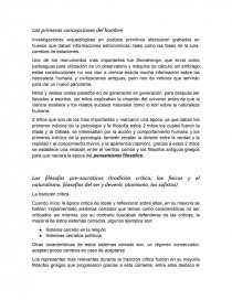 Las primeras concepciones del hombre. Página 1