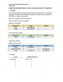 EJEMPLOS DE ASIENTOS DE AJUSTE