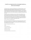 Importancia de la Sociedad Anónima en México