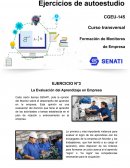 La Evaluación del Aprendizaje en Empresa