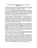 La Consolidación De Un Estado Nacional Mexicano: Democracia y Nacionalismo