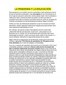 LA PANDEMIA Y LA EDUCACIÓN
