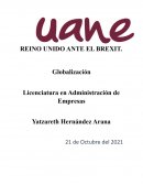 REINO UNIDO ANTE EL BREXIT