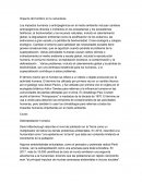 Impacto del hombre en la naturaleza