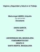 Higiene y Seguridad y Salud en el Trabajo