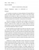 Examen de medio término, primera parte Situación: Desaparecen cuerpos de multihomicidio en Michoacán