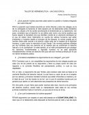 TALLER DE HERMENEUTICA – UN CASO DIFICIL