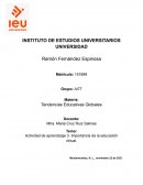 Actividad de aprendizaje 3. Importancia de la educación virtual