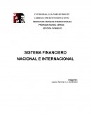 SISTEMA FINANCIERO NACIONAL E INTERNACIONAL