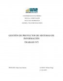 GESTIÓN DE PROYECTOS DE SISTEMAS DE INFORMACIÓN