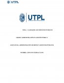 Administración de bienes y servicios públicos