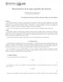 Determinación de la carga específica del electrón