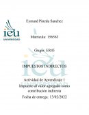 Impuesto al valor agregado como contribución indirecta