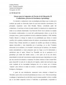 Ensayo para la Asignatura de Teorías de la Educación. El Conductismo, proceso de Enseñanza-Aprendizaje