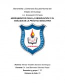 HERRAMIENTAS PARA LA OBSERVACIÓN Y EL ANÁLISIS DE LA PRÁCTICA EDUCATIVA