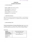 INFORME DEL DESARROLLO PSICOMOTOR