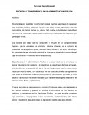 Probidad y transparencia en la administracion publica