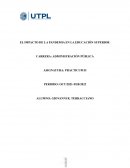 EL IMPACTO DE LA PANDEMIA EN LA EDUCACIÓN SUPERIOR