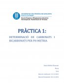 DETERMINACIÓ DE CARBONATS I BICARBONATS PER PH-METRIA