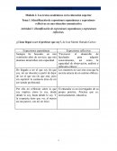 Identificación de expresiones espontáneas y expresiones reflexivas en una situación comunicativa