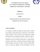 PRESENTACIÓN DE METODOLOGÍAS DE ADMINISTRACIÓN DE RIESGOS